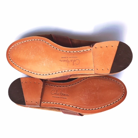 NWOT size 8.5 brown suede Cole Haan penny loafers - Picture 6 of 9